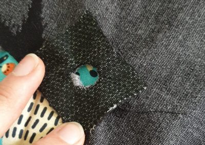 patch pushed through wrong side
